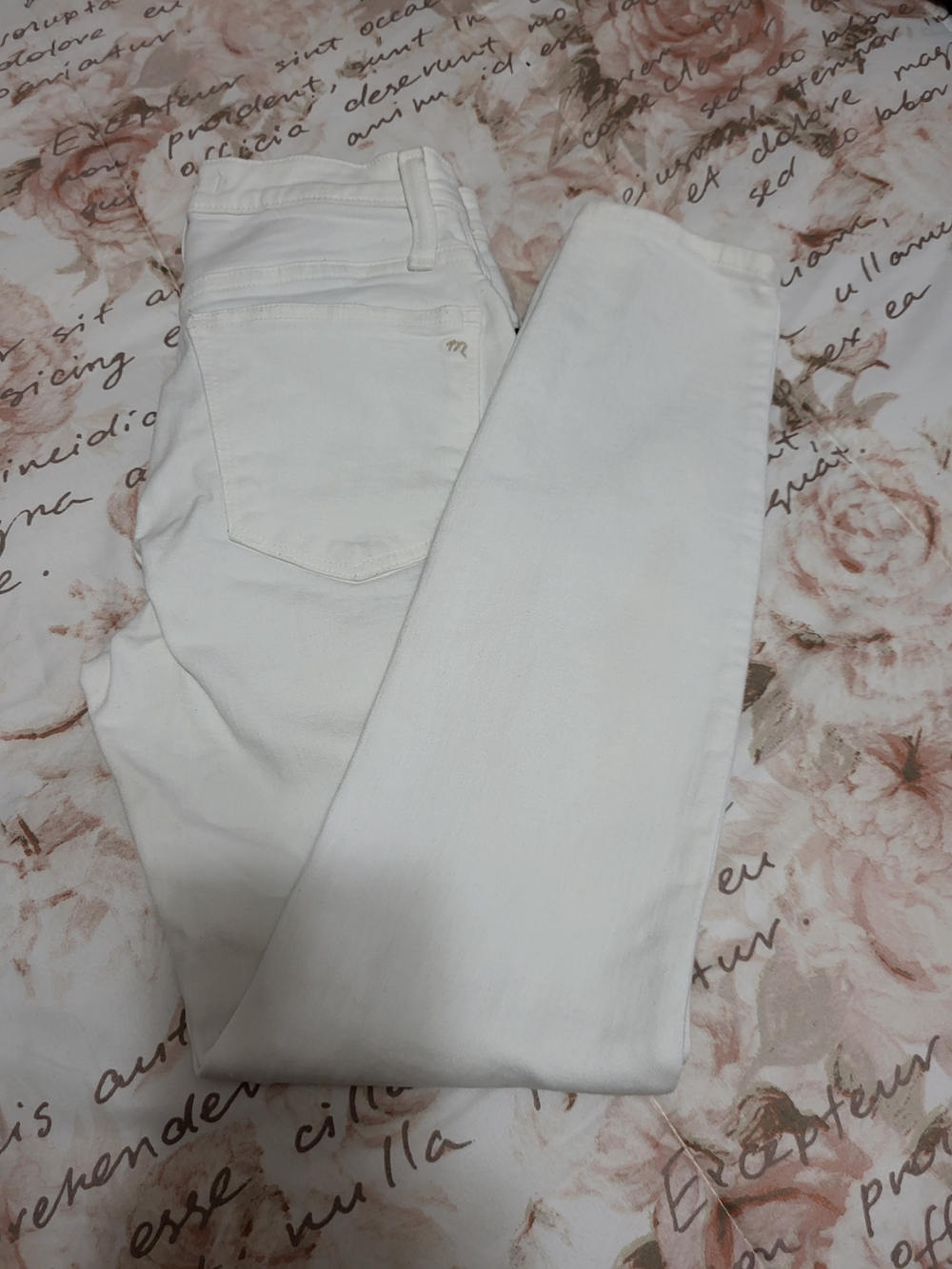 Madewell White 9" High-Rise Skinny Jeans Size 25P